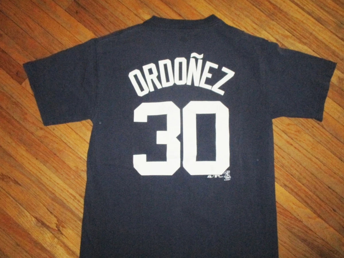 MAGGLIO ORDONEZ DETROIT TIGERS 30 JERSEY T SHIRT Flaw vtg 2000's Adult  MEDIUM