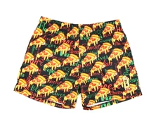 Baseball Lifestyle 101 Pizza Shorts Adult Medium Baseball Hype Drawstring NWT