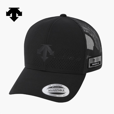 NEW DESCENTE GOLF Men's Half-Mesh Cap BLACK