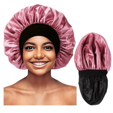 Bonnet for Men,Hair Bonnet for Sleeping,Double Layer Satin Bonnets for Black ...