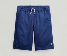 Polo Ralph Lauren Boys Drawstring Cotton Chino Shorts, Navy, Size 16