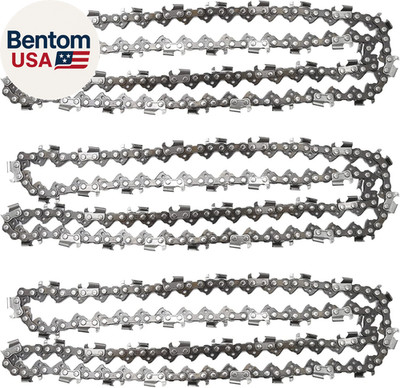 3 Pack 20'' Chainsaw Chain 325'' Pitch 058 Gauge 76DL Replacement for Blue Max 535