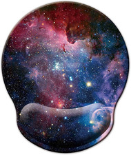 Mouse Pad With Wrist Support Memory Foam Rest Cushion Non Slip Rubber Base NEW