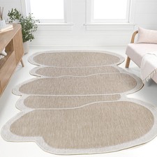JONATHAN Y Jasper Modern Rustic Abstract Indoor/Outdoor Shaped Area Rug