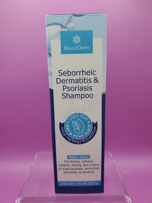RoyceDerm Seborrheic Dermatitis Treatment Shampoo Itchy Scalp Psoriasis 8.45oz