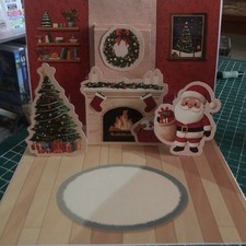 Handmade Santa & Friends Christmas Card with Envelope