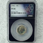 1942 Mercury Dime Proof Silver 10C NGC PF 68 Philadelphia KM#140