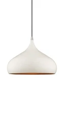Livex Lighting 41173 White Single Light 14"W Pendant