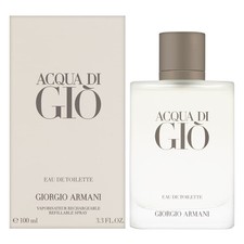 Acqua di Gio by Giorgio Armani for Men 3.3 oz Eau de Toilette Spray Refillable