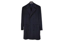 Cappotto doppiopetto Vicuna Bolivia & Cashmere Uomo Kiton 38US/UK 48IT Blu