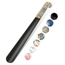 16.5 Inch Long Handle Shoe Horn for Seniors Men Women Kids, Metal Shoe Horns ...