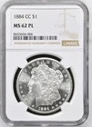 1884 CC Morgan Silver Dollar NGC MS-62 PL