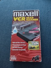 Maxwell VCR Head Cleaner Wet Type VHS VP-200 No Liquid Tested Working VG 