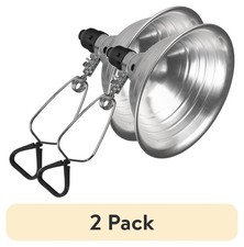 8.5 Inch Aluminum Clamp Light 2-Pack 150 Watt Max E26 Socket No Bulb