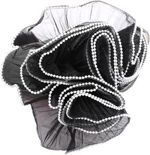 4.3 Yards Black Flower Wrapping Mesh Paper Bouquet Floral Packaging Paper