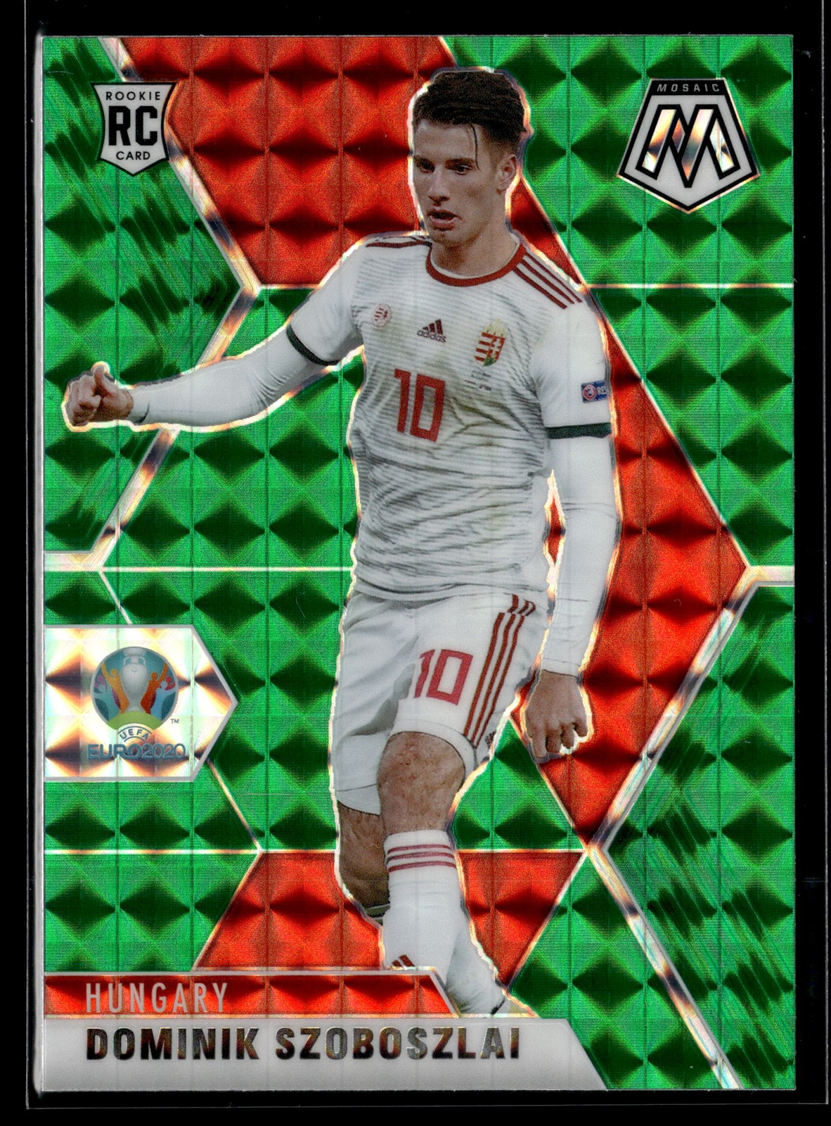 Dominik Szoboszlai RC - 2021 Panini Mosaic EURO 2020 Green Mosaic #49 Hungary