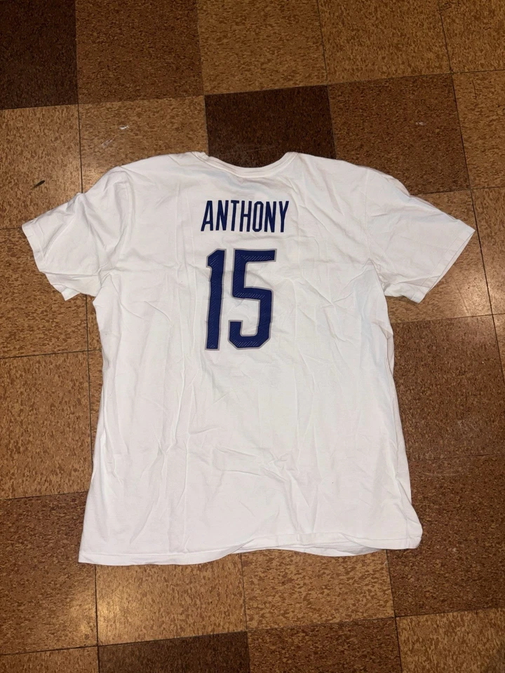 Camiseta deportiva del equipo Carmelo Anthony EE. UU. para hombre grande #15 Nike RARA LIMPIA Foto 2 de 4