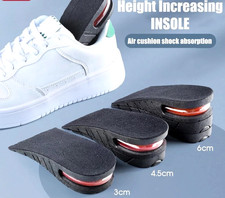 Men Women Invisible Height Increase Insoles Heel Lift Taller Shoe Inserts Pad US