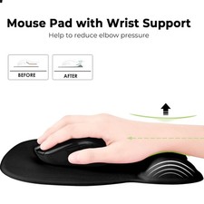 Ergonomic Mouse Pad with Wrist Support, Mousepad with Memory Foam Wrist Rest ...