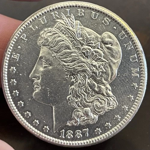 RARE PL! 1887 S Morgan Silver Dollar ~ MIRRORS ~ PROOF LIKE ~ 90% Silver $1