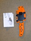 Camillus Comb Fixed Blade Knife Orange with Sheath & Sharpener 19491-300 NIB!!! — photo 6