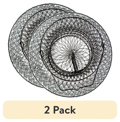 (2 pack) Ozark Trail 13 in Collapsible Fish Basket, Lightweight Wire Fish Keeper