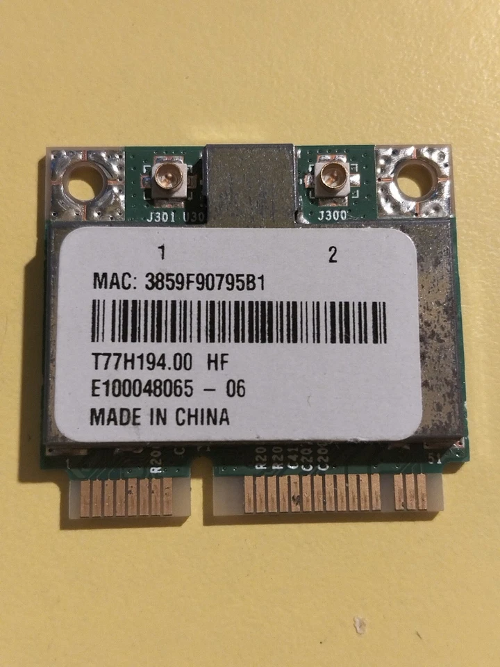 Broadcom BCM94313HMG2L WiFi Mini PCI-E Half WLAN 802.11b/g/n – T77H194 – Testata