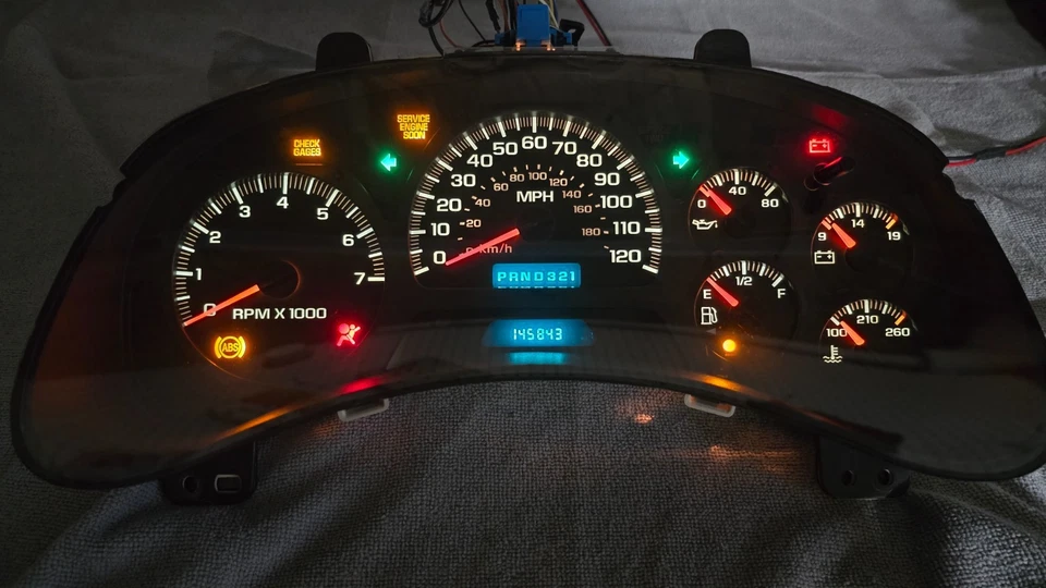 Chevy Trailblazer Gauge Cluster 2002-2004 Foto 3 de 4