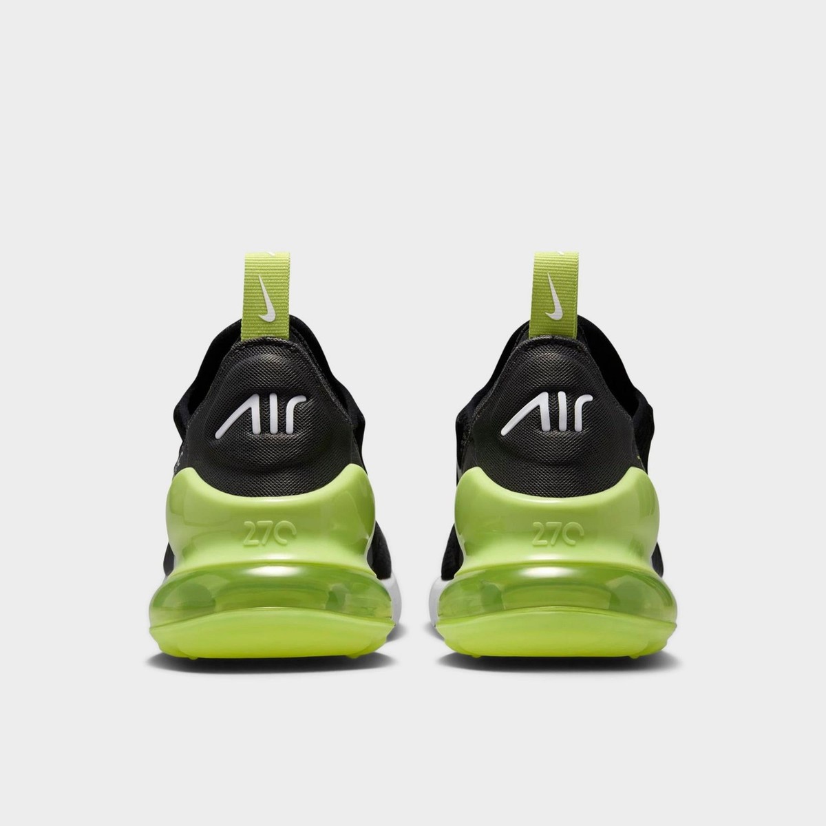 943345-704] GRADE SCHOOL NIKE AIR MAX 270 'LIGHT LEMON TWIST BLACK