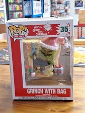 Cómo el Grinch robó el Grinch de Navidad con bolsa Figura de vinilo Funko Pop de lujo #35