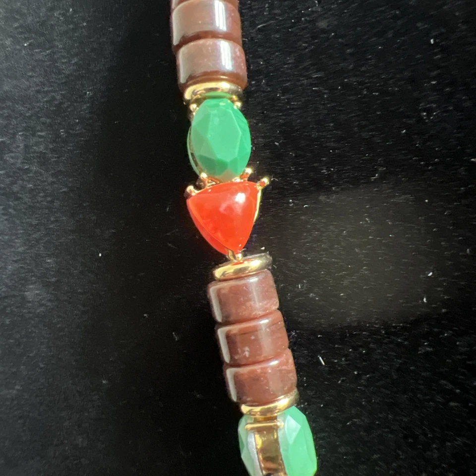 "Collar KATE SPADE "Fine Art Charm" pieza llamativa multicolor 31"" Foto 3 de 4