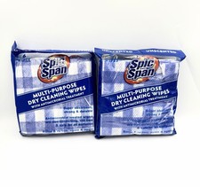 (2) Spic & Span 6PK Unscented Multi Purpose Cleaning Wipes Reusable Cloths NOS