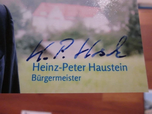 Original Autogramm Hans-Peter Haustein MdB FDP /// Autogramm Autograph signiert - Bild 3 von 3