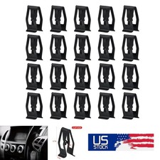50pcs Car Front Console Dashboard Metal Retainer Rivet Fastener Clip Trim Parts