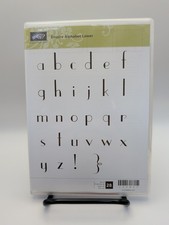 Retired Stampin  UP Empire Alphabet Lower Case 28pc Wood Mounted Rubber Stamps