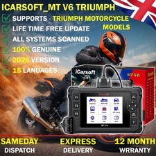 iCarsoft MT V6 For TRIUMPH Motorcycle Diagnos...