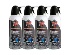 Falcon Dust-Off Compressed Gas Duster, 10oz., 4 Pack