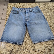 Levi's 569 Loose Straight Fit Baggy Denim Jean Shorts Light Wash