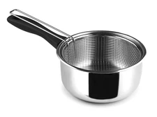 IBILI Stainless Steel Saucepan with Basket, Induction, 18cm, Metallic Finish