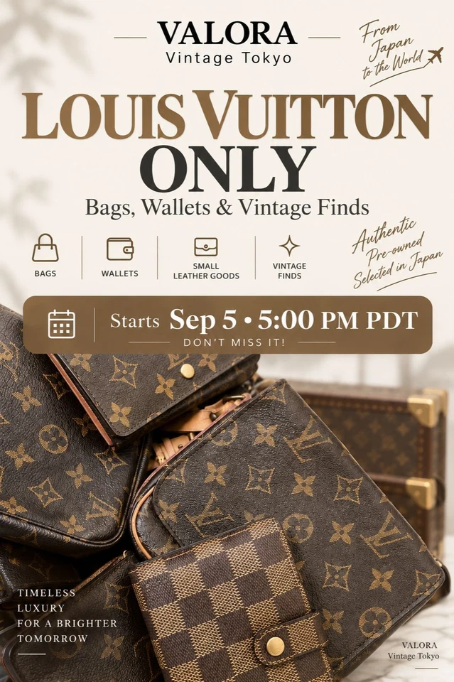 LOUIS VUITTON ONLY – Bags, Wallets & Vintage Finds | VALORA Vintage Tokyo