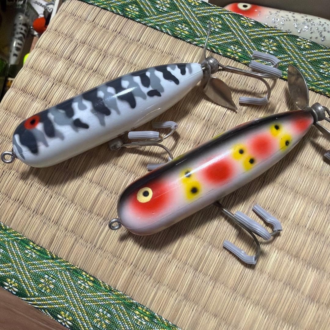 Old Heddon Magnum Torpedo Gray Wakame Small Set of 2 - Image 2