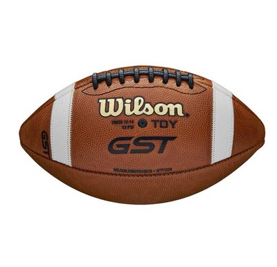 Wilson GST TDY Youth Size Age 12-14 Leather Youth Football Brand