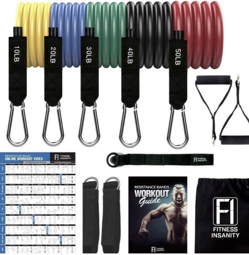 Workout Fitness Insanity Unbreakable Resistance Band Set