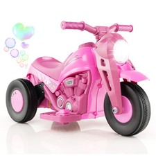 Kids 6V Bubble Car Electric Ride on Motorcycle w/ Music Button  LED Headlight