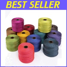 S-Lon Bead Cord 0.5mm Twisted Nylon - Saturation Mix