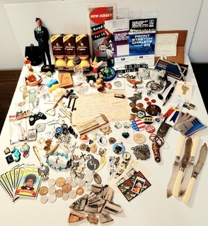 JUNK DRAWER HUGE LOT over 100 items Mostly Vintage Wide Variety Collectibles