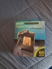 Shift 3 Digital Photo Album With Keychain USB 2.0 Rechargeable New In Box