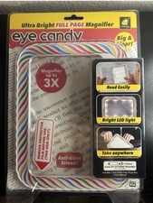 Eye Candy Ultra-Bright Full-Page Magnifier Magnifies Up to 3X Anti Glare Screen