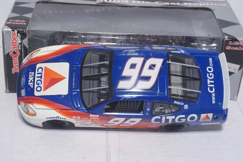 Team Caliber Pit Stop 2002 NASCAR #99 Jeff Burton - Citgo 1:24 Die Cast Car Foto 2 de 4