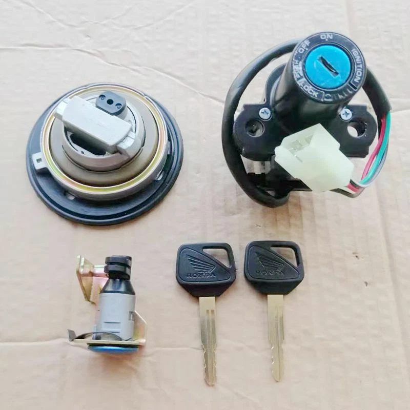 Ignition Switch Fuel Gas Cap Seat Lock Keys Set For Honda CBR250R/RA 2011-2013 - Imagem 2 de 4